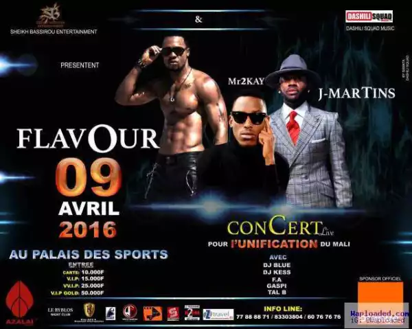 Mr 2Kay To Perform In Mali Alongside J. Martins, Flavour